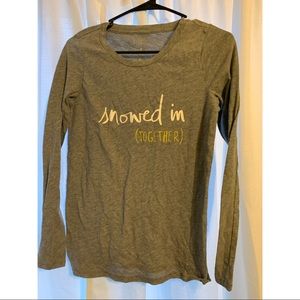 Women’s graphic long sleeve bed shirt